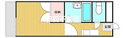 ヴィンテージ 1Kの間取図画像