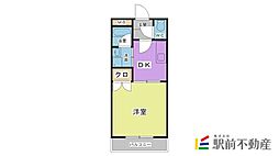 サクセス75 1Kの間取図画像