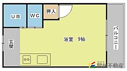 ルピナス ワンルームの間取図画像