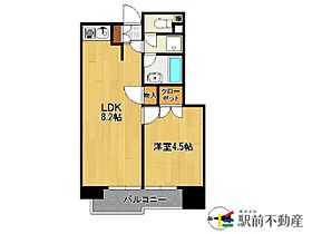 福岡県久留米市篠山町12-3（賃貸マンション1LDK・7階・37.27㎡） その2