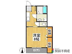 ルーエ雅 104 ｜ 福岡県八女市室岡769-4（賃貸アパート1K・1階・34.00㎡） その2