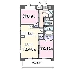 間取図画像 2LDK