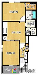 間取図画像 2DK
