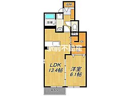 ピュアライヴ7A 1LDKの間取図画像