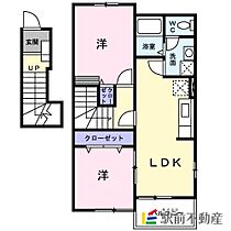 ヨシノスカイC 203 ｜ 佐賀県神埼郡吉野ヶ里町豆田2076-1（賃貸アパート2LDK・2階・57.02㎡） その2