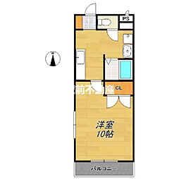アレイ 1Kの間取図画像