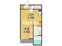 クレールソフィア 1LDKの間取図画像