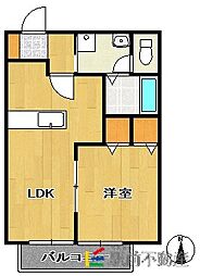 アーバンヒルズ3 1LDKの間取図画像