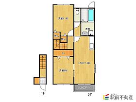 フェリーチェIIC棟 202 ｜ 福岡県柳川市久々原203-1（賃貸アパート2LDK・2階・57.07㎡） その2