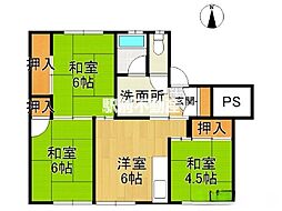 サンコーポラス柳川2 3DKの間取図画像