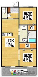 PeaceA 2LDKの間取図画像