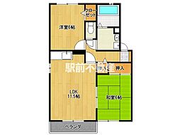 アークフラッツA 2LDKの間取図画像