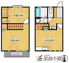 福岡県三潴郡大木町大字大角824-8（賃貸アパート2LDK・1階・51.54㎡） その2