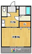 MK希 201 ｜ 福岡県筑後市蔵数533-13（賃貸アパート1K・2階・29.70㎡） その2