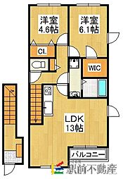 間取図画像 2LDK