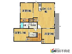 エアホルクヴィラC 3LDKの間取図画像
