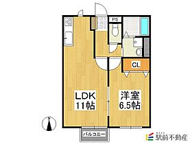 レトアフリージアB棟 101 ｜ 福岡県八女市龍ヶ原206-2（賃貸アパート1LDK・1階・40.30㎡） その2