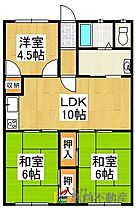 スカイハイツ川瀬 2 ｜ 福岡県八女郡広川町大字新代1894-3（賃貸アパート3LDK・2階・57.96㎡） その1