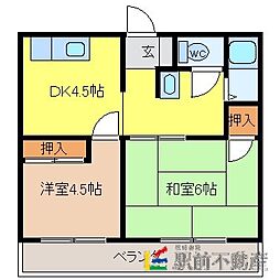 間取図画像 2DK
