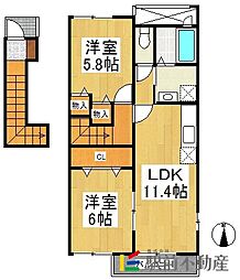 間取図画像 2LDK