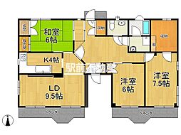 杉山ビル 3LDKの間取図画像