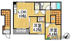 sunfit2 2LDKの間取図画像