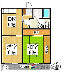間取図画像 2DK
