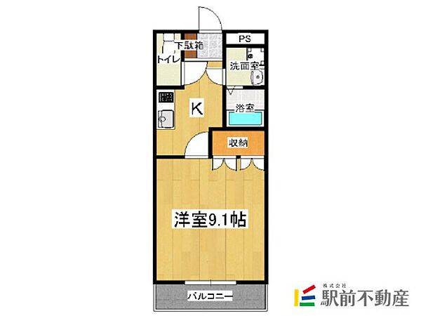 シャインヒル 107｜福岡県大川市大字三丸(賃貸アパート1K・1階・30.96㎡)の写真 その2