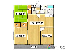 パークドミールII 405 ｜ 福岡県大川市榎津88-5（賃貸マンション3LDK・4階・65.03㎡） その2