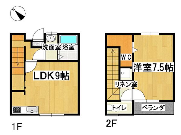 マインシュロス 105｜福岡県大川市向島(賃貸アパート1LDK・1階・48.60㎡)の写真 その2