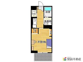 サンティエ上巻A棟 302 ｜ 福岡県大川市上巻198-2-1（賃貸マンション1K・3階・26.80㎡） その2