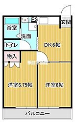 間取図画像 2DK