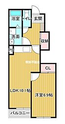 間取図画像 1LDK
