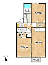 間取図画像 2DK