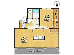 間取図画像 1LDK