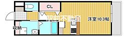 エクシート2 ワンルームの間取図画像