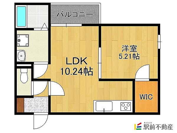 Br上古賀 102｜福岡県筑紫野市上古賀4丁目(賃貸アパート1LDK・1階・37.08㎡)の写真 その2