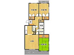 スターアート春日 3LDKの間取図画像