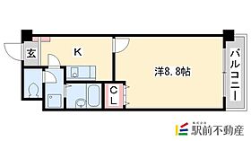 エトランゼ五番館 205 ｜ 福岡県大野城市白木原2丁目6-12（賃貸マンション1K・2階・26.83㎡） その2