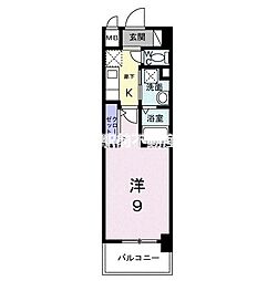 プレシャス　ベース 10階1Kの間取り