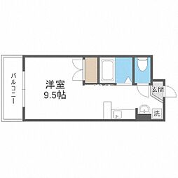 エステートプラザ4 ワンルームの間取図画像