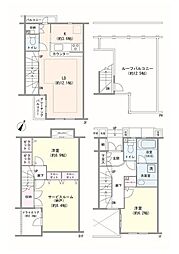 パラツィーナ目黒 2SLDKの間取図画像