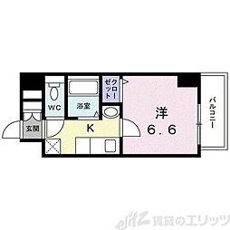 セレナ大阪天満宮 1Kの間取図画像