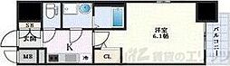 エスリード新大阪ザ・プレミアEAST 1Kの間取図画像
