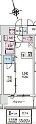 スプランディッドライズ新大阪ノース 1LDKの間取図画像