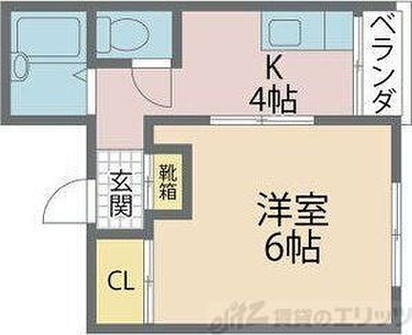 ＦＬＡＴ34茨木 310｜大阪府茨木市新和町(賃貸マンション1K・3階・25.73㎡)の写真 その2