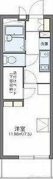 レオパレスサルース 211｜大阪府茨木市豊川２丁目(賃貸マンション1K・2階・20.81㎡)の写真 その2