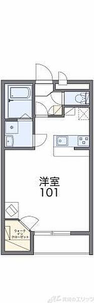 レオパレスリビエルブランシェII 107｜大阪府茨木市白川２丁目(賃貸アパート1K・1階・31.05㎡)の写真 その2