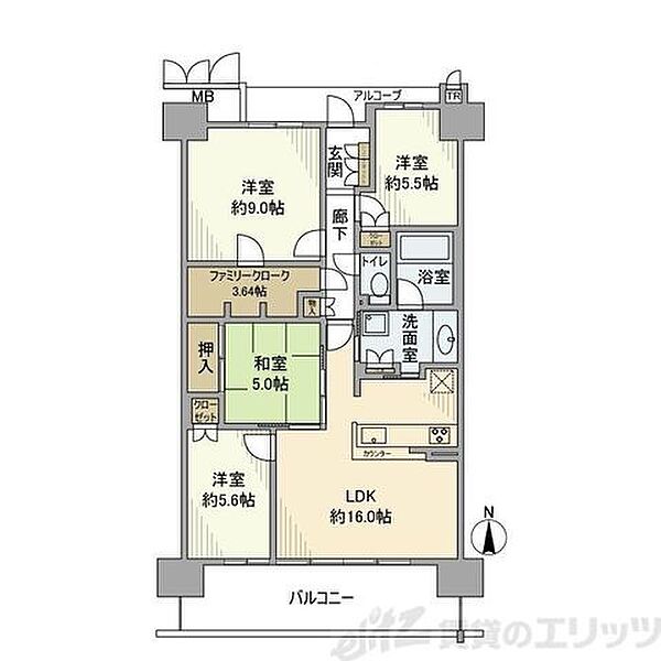 シエリア彩都ＳＯＲＡ  ｜大阪府茨木市彩都あさぎ１丁目(賃貸マンション4LDK・10階・93.70㎡)の写真 その2