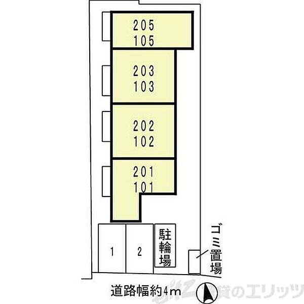 エミネンス榎坂 205｜大阪府吹田市豊津町(賃貸アパート1R・2階・30.32㎡)の写真 その6